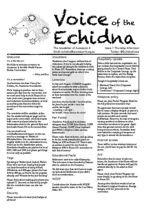 Voice of the Echidna